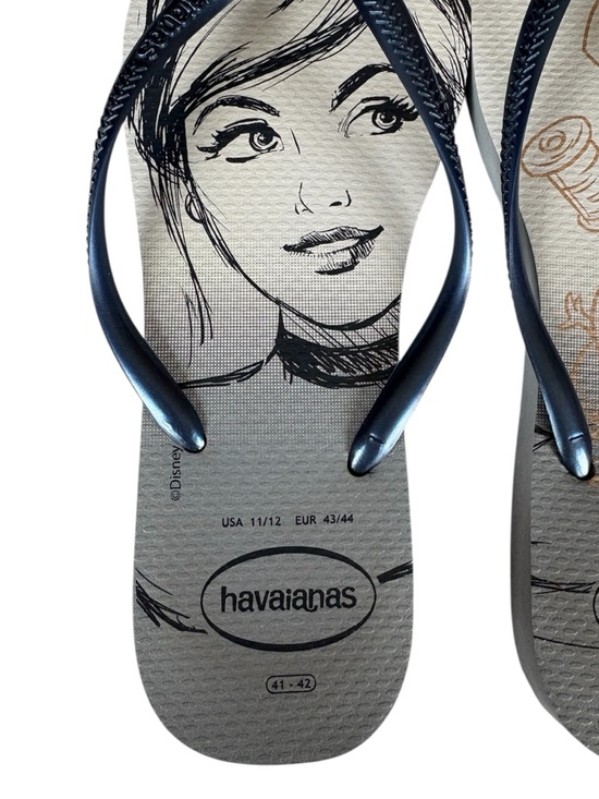 Havaianas Slim Disney Cinderella Sketch Flip Flops Women’s 11/12 - Picture 3 of 4